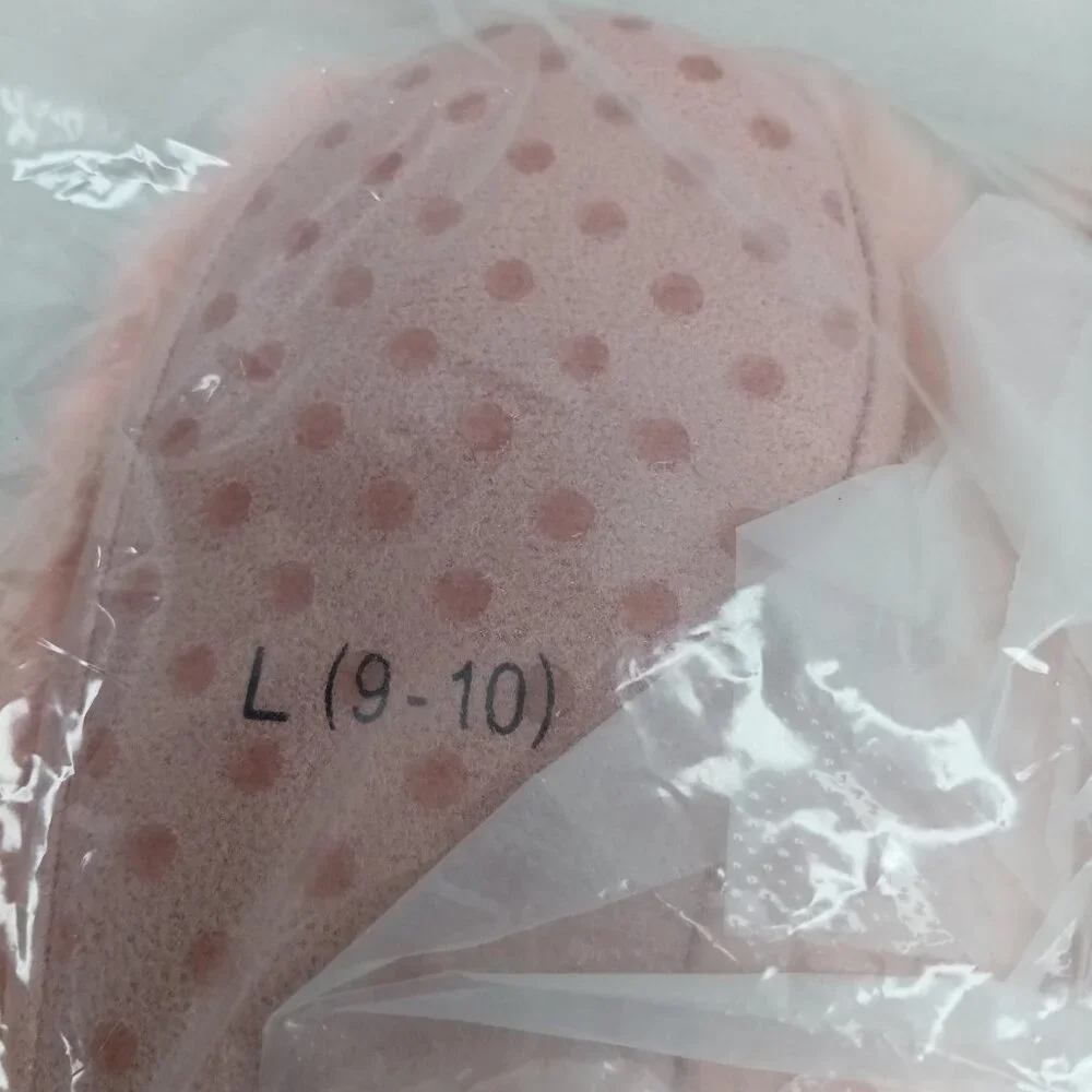 New Cat & Jack Girl's DALLAS Blush Pink Faux Fur Bootie Slippers SIZE L (9-10)